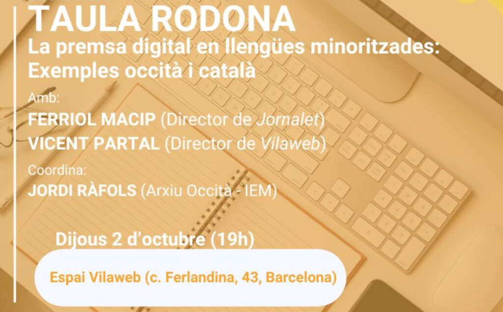 Taula rodona a VilaWeb sobre la premsa digital en occità i català