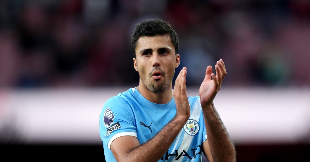 Rodri needs time to get back to his best, says Man City boss Pep Guardiola