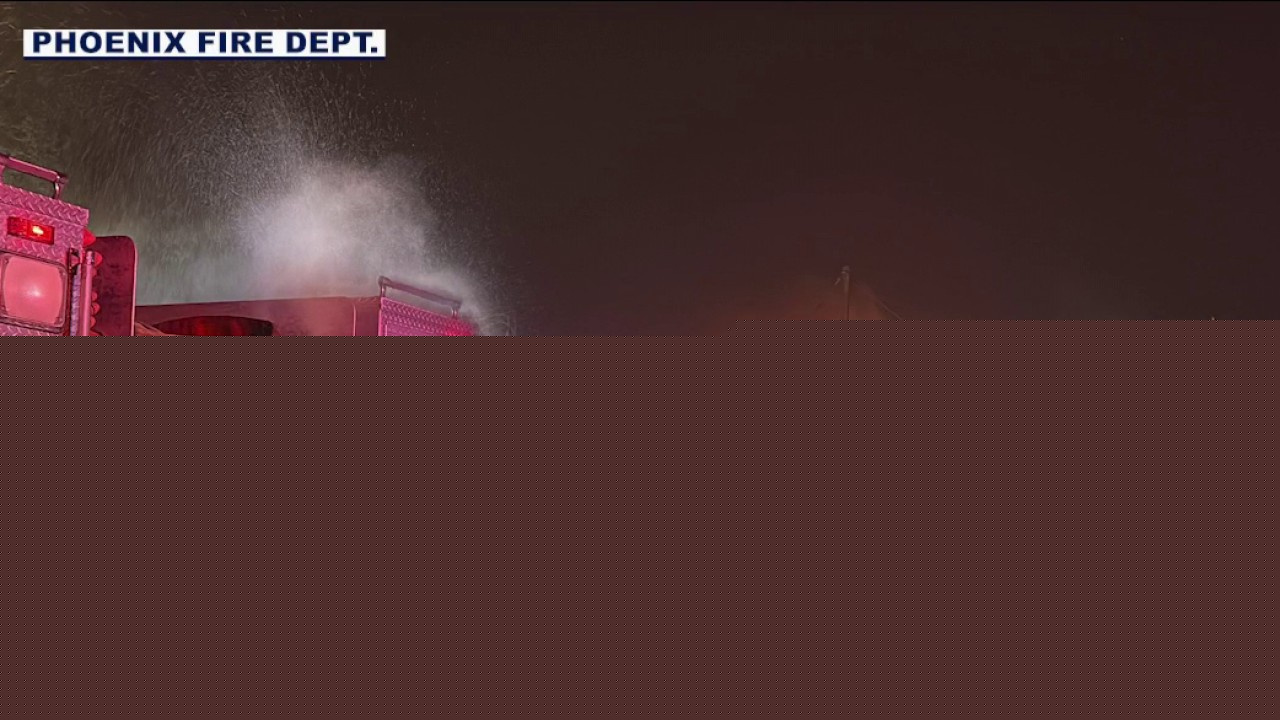 3 structures, power poles burned by wind-driven fire