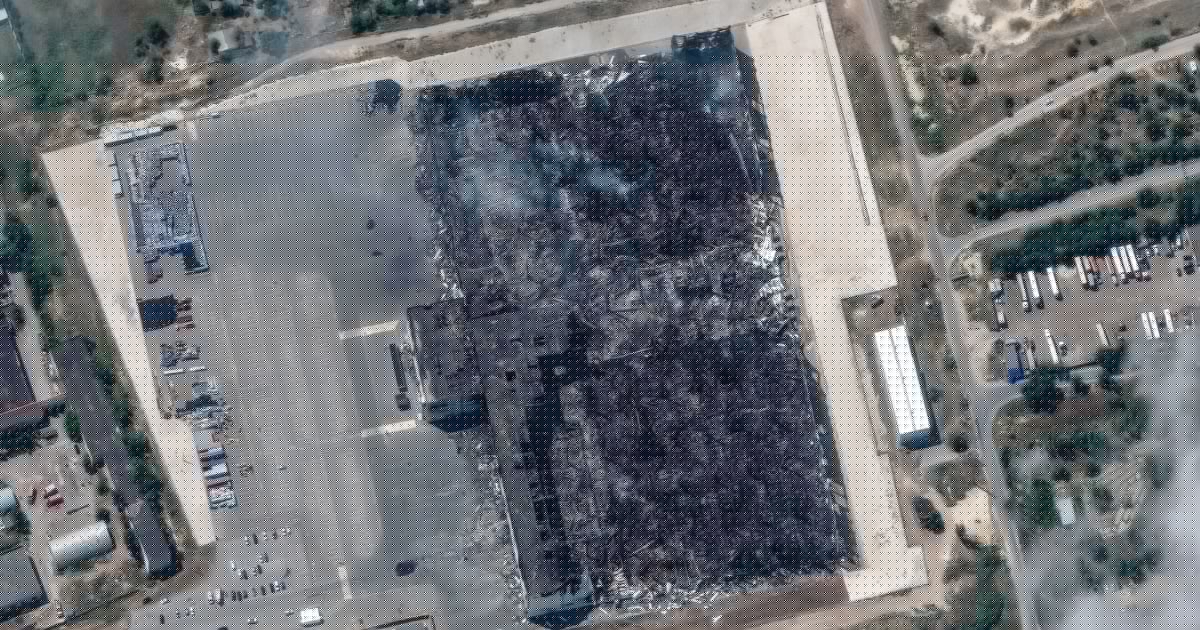 Satellite Images Reveal Damage To Russia's Wildberries Warehouses
