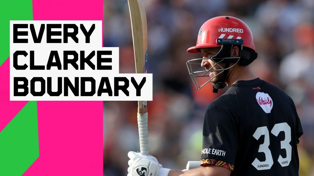 Every boundary from Clarke's blistering innings