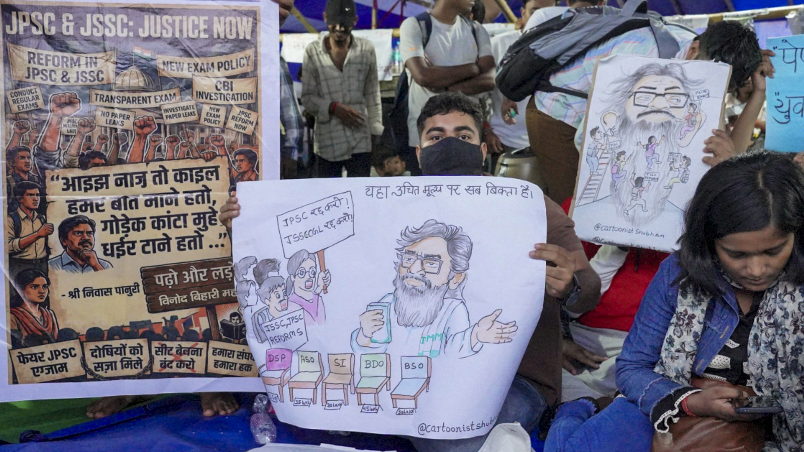 Poetry, satire fuel Jharkhand students’ protest over exam row
