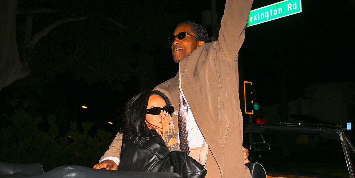 Rihanna Celebrates A$AP Rocky’s Birthday With a Glamorous Hollywood Drive