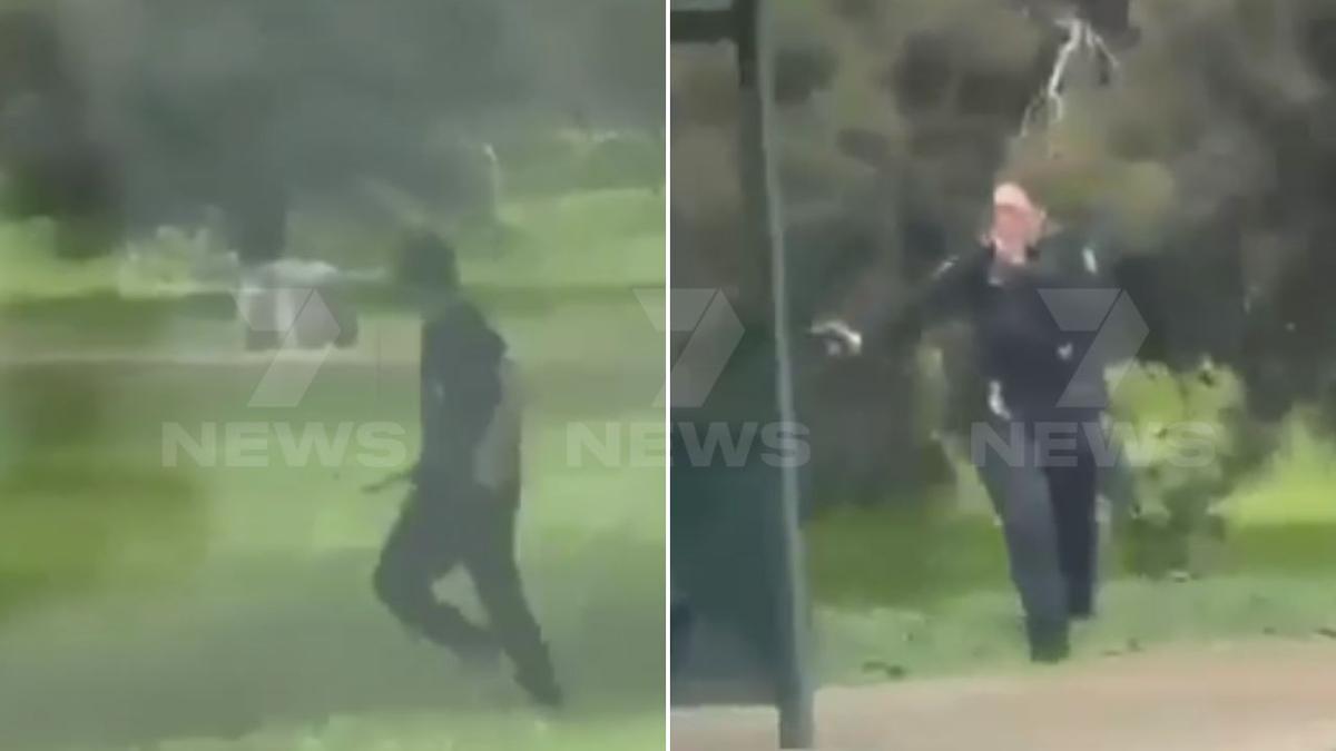 Police officer stabbed in the neck in violent confrontation in Adelaide’s northern suburbs