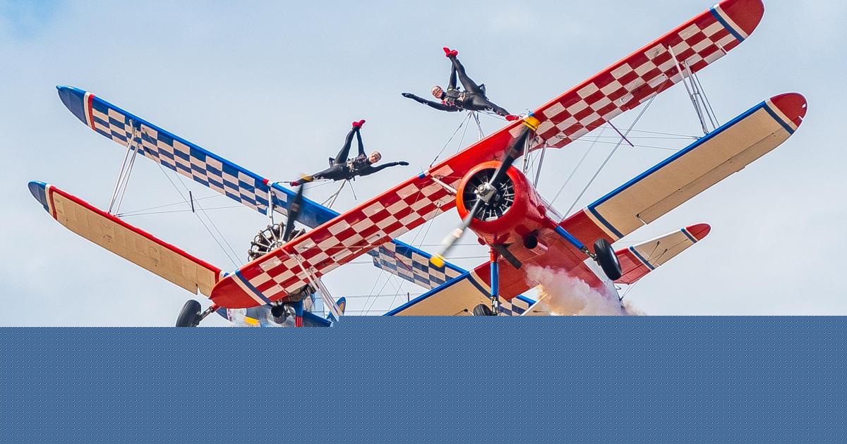 Air display over Falmouth Bay as festival coincides with 95 per cent eclipse
