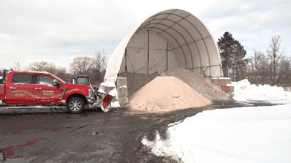 Snowstorm impacts salt supply for local contractor in Webster