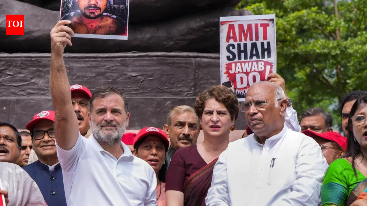 'Guilty or incompetent': Rahul seeks Shah's response on police action on protesters
