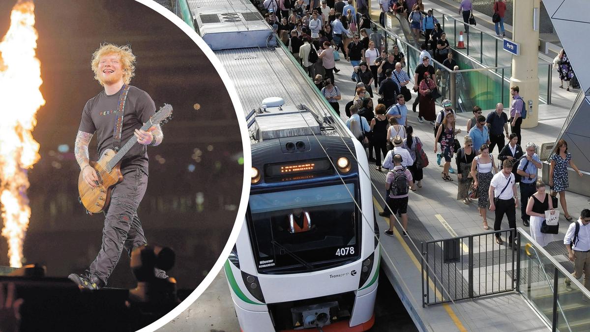 Perth traffic: TransPerth offers range of travel options for Ed Sheeran concert attendees