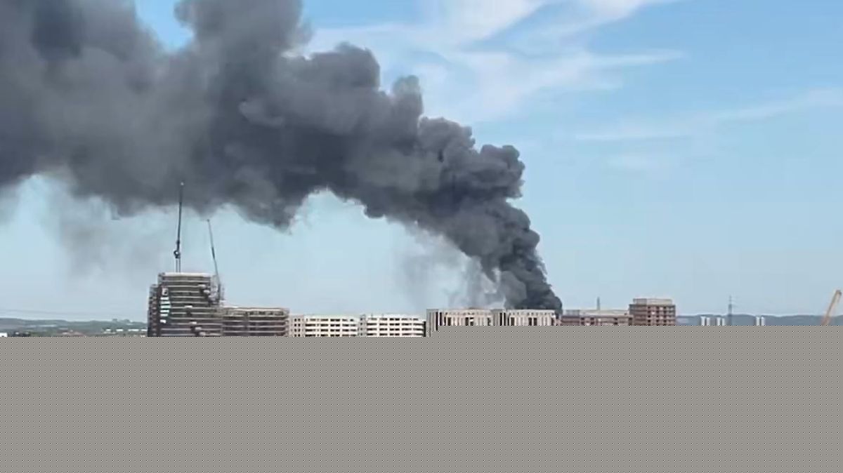 Dozens of firefighters rush to industrial estate blaze as smoke seen for miles