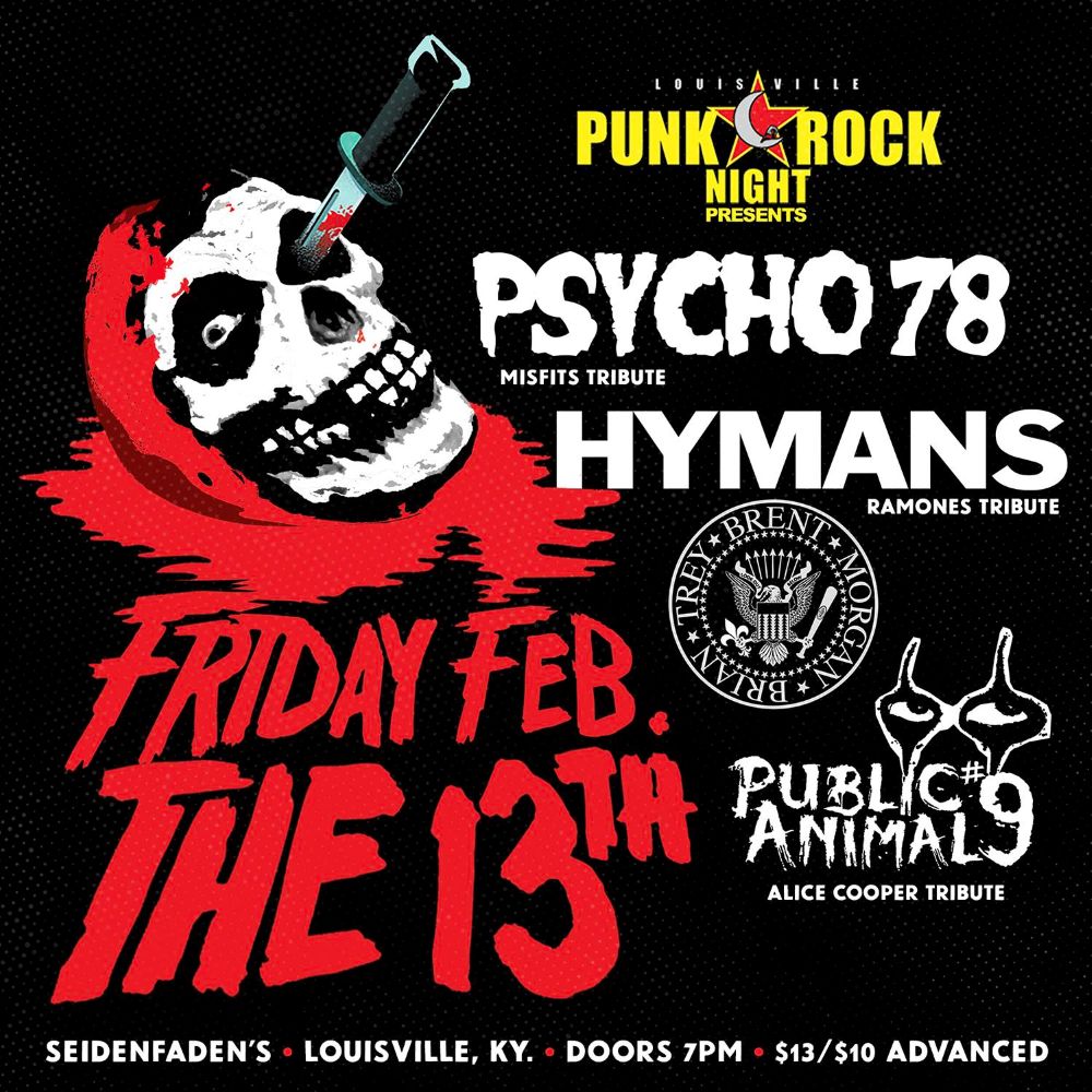Punk Rock Night Louisville Presents the Friday the 13th Tribute Bash at Seidenfaden’s