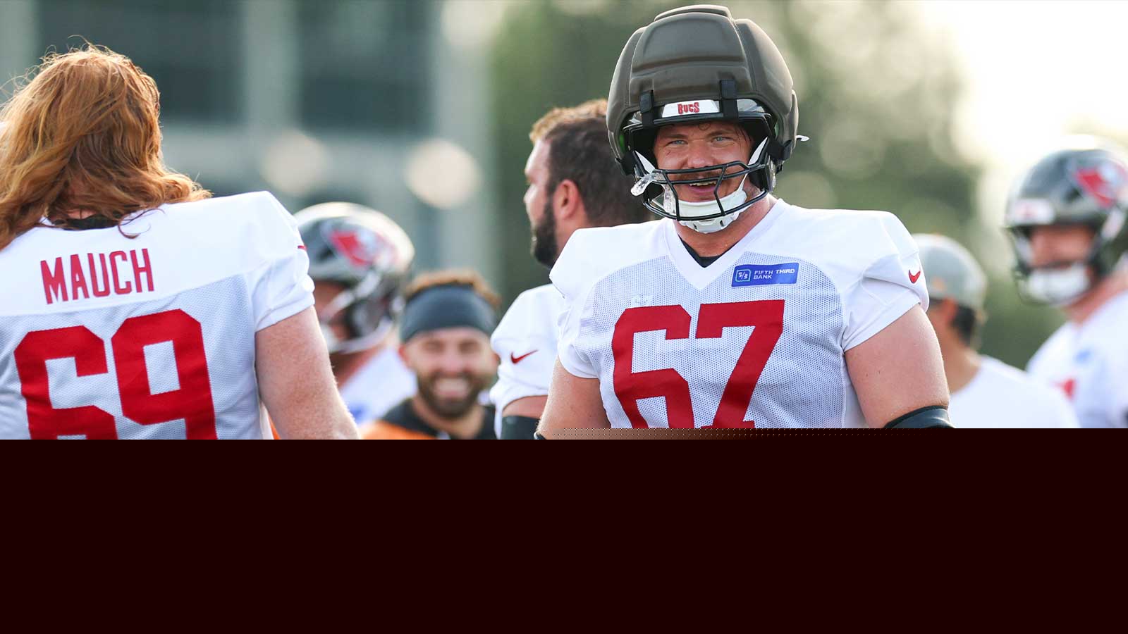 Buccaneers tackle Luke Goedeke sounds off on role in multiple practice fights vs. Jets