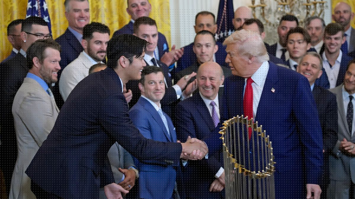 Baseball: Los Angeles Dodgers besuchen Donald Trump im Weißen Haus