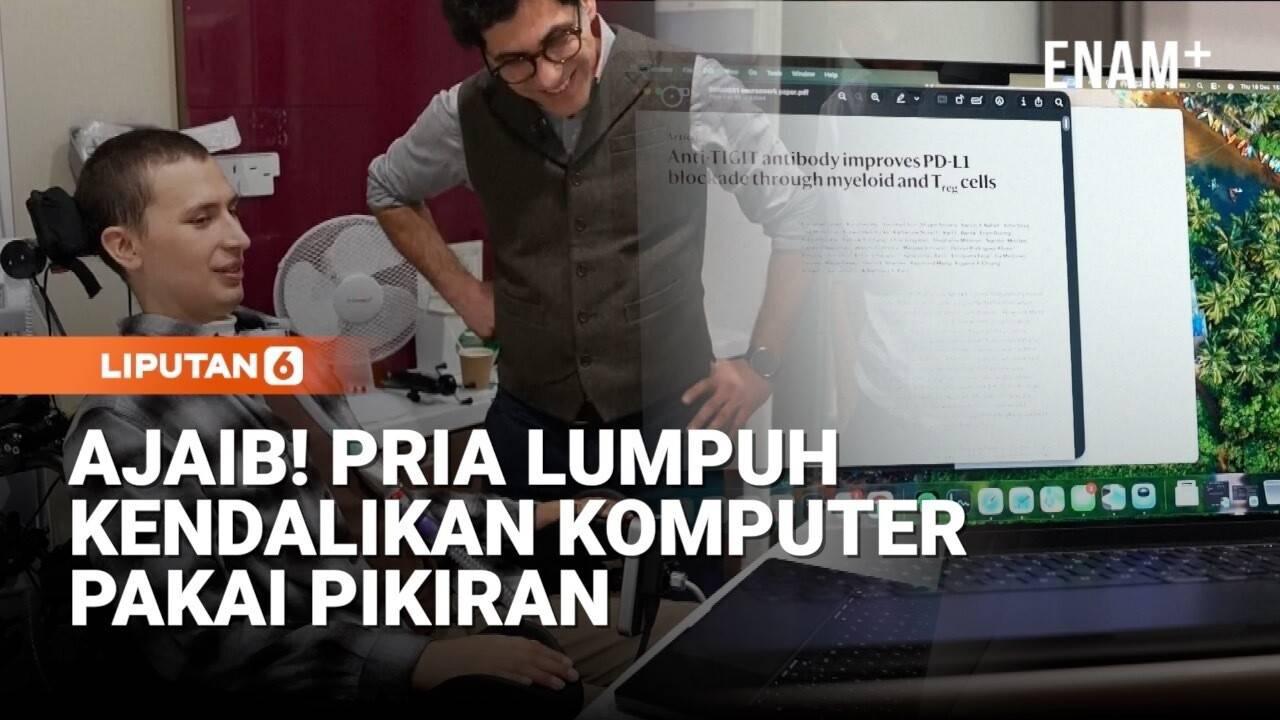Pria Lumpuh Bisa Kendalikan Komputer Pakai Pikiran