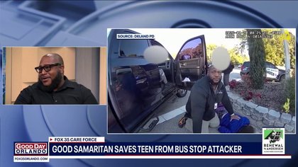 Florida dad uses toolbox to save boy during bus stop knife attack