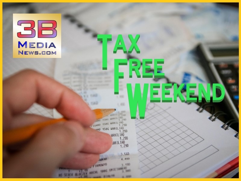 REMINDER: ANNUAL TAX-FREE WEEKEND STARTS FRIDAY