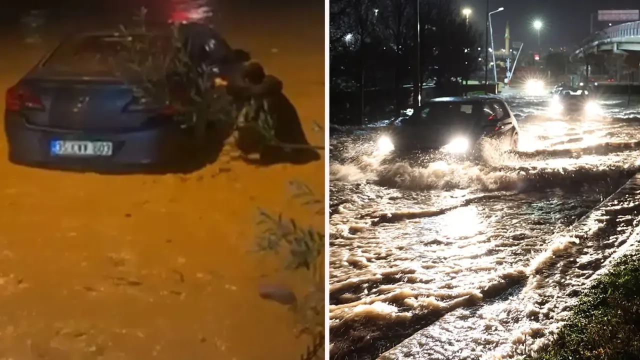 İzmir’de Sağanak Ve Fırtına Hayatı Felç Etti