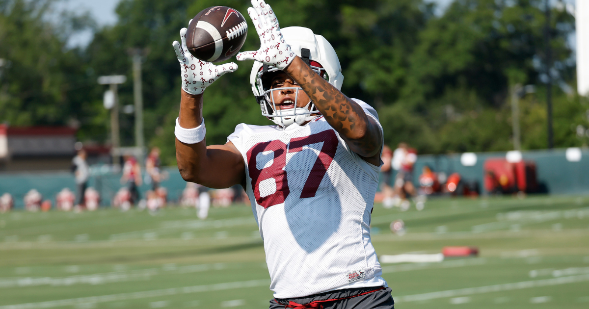 Ryan Grubb calls Alabama TE Danny Lewis ‘one of the best stories of camp’