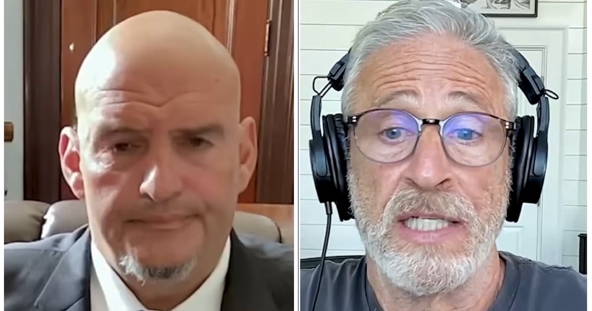 Jon Stewart Corners MAGA’s Fave Dem on Trump Flip-Flop