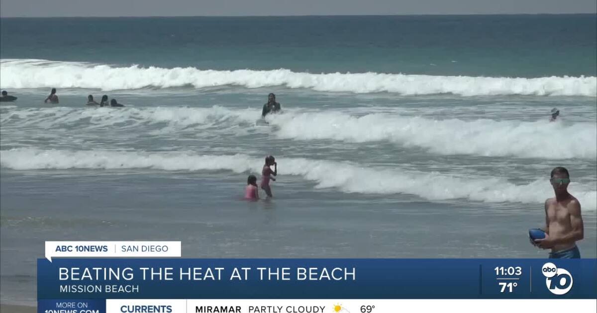 Hot temperatures bring crowds to Mission Beach businesses