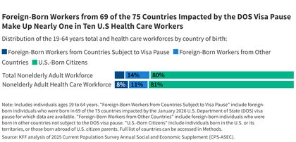 Potential Impact of the Federal Pause on Immigrant Visas From 75 Countries on the U.S. Health Care Workforce