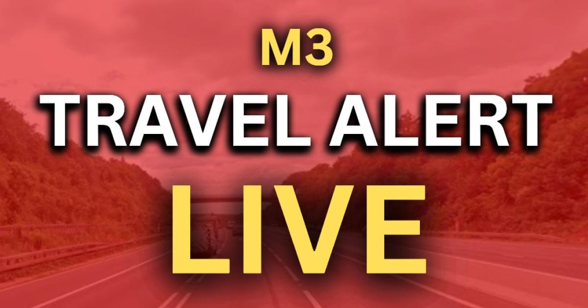 UPDATES- M3 drivers face hour long delays after multi-vehicle crash near Winchester