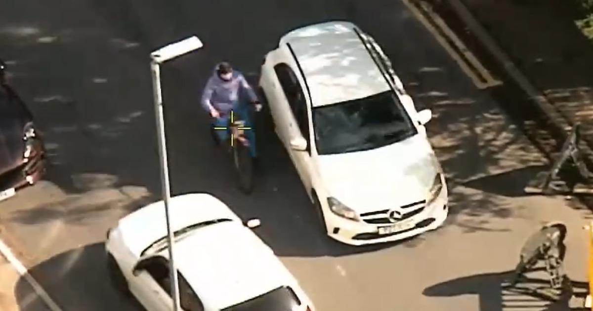Watch the moment a police officer tackled drug dealer from illegal off-road bike