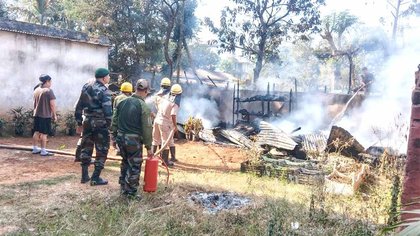 Nagaland: Fire damages two houses at Industrial Estate Colony, Dimapur