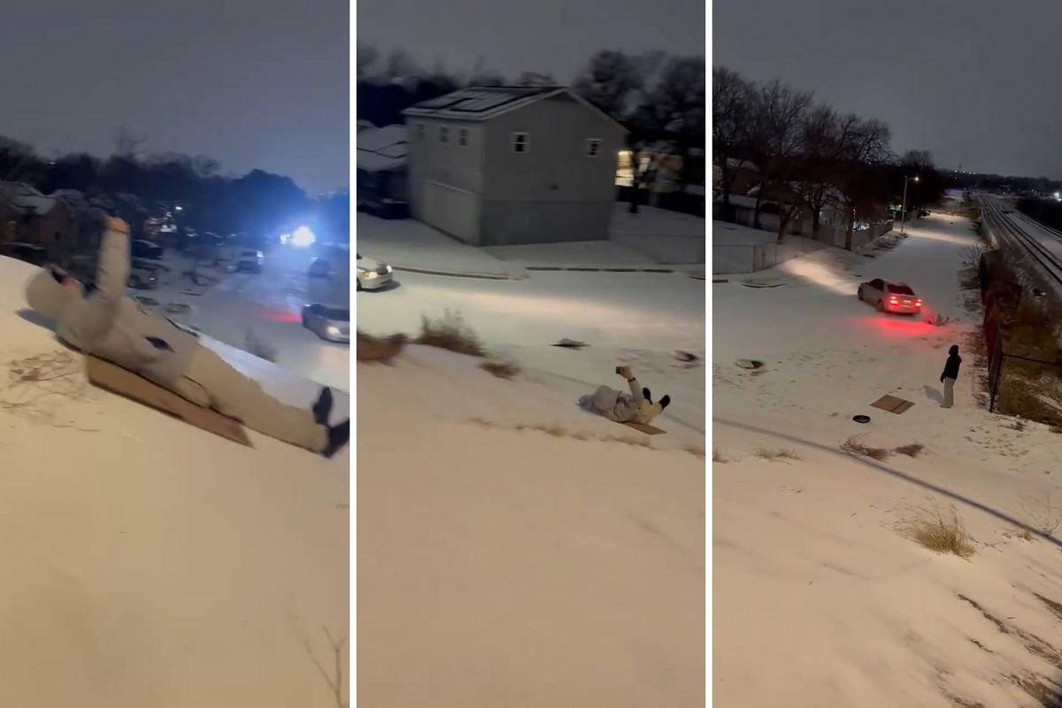 Texas Winter Chaos Nearly Turns Deadly in Fort Worth Video