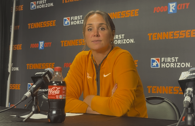 WATCH: Lady Vols Basketball HC Kim Caldwell Recaps 15-Point Loss to Mississippi State