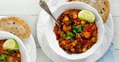 Easy, Smoky Bean and Lentil Chili