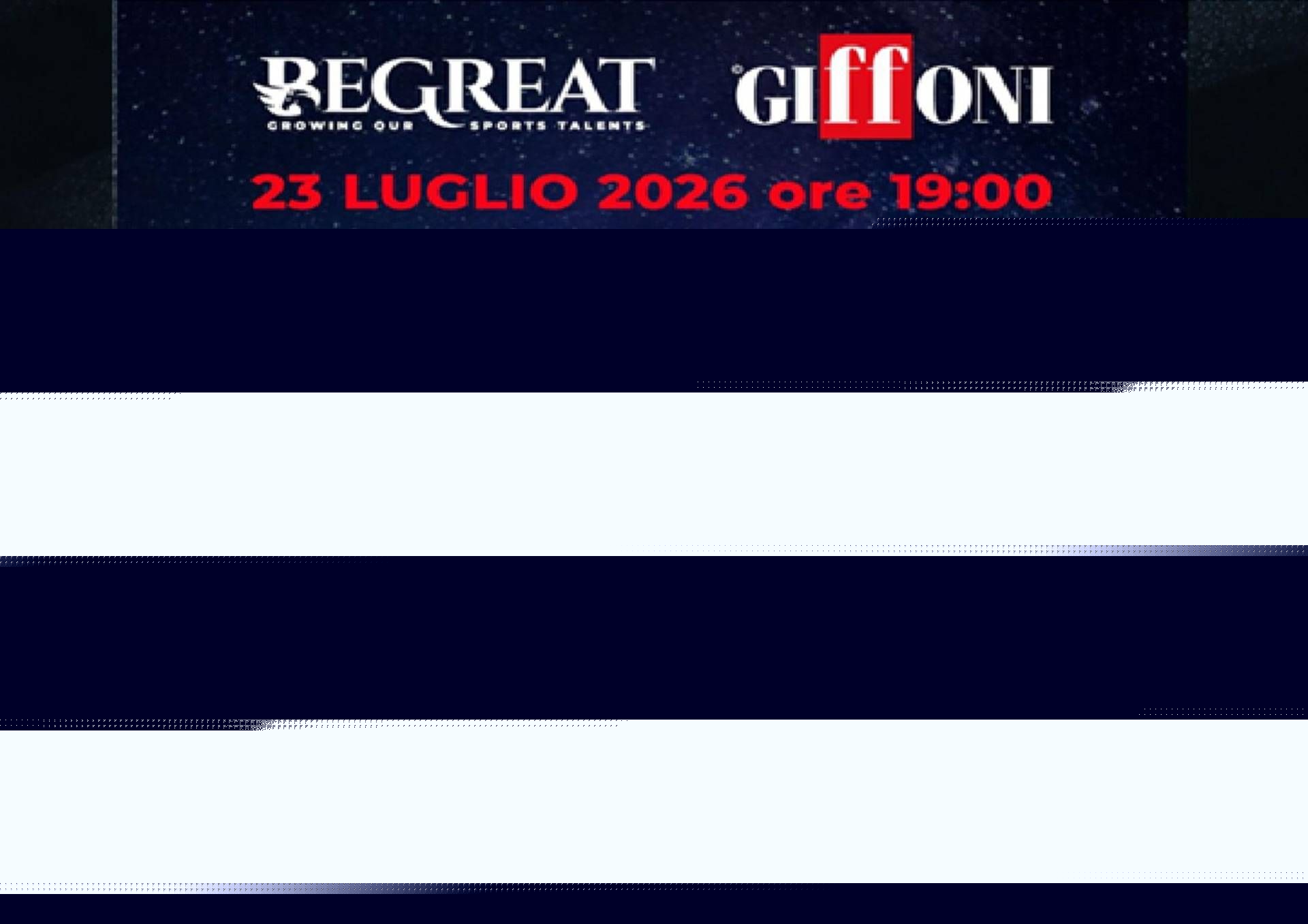 BeGreat porta a Giffoni il suo roadshow 'Growing Our Sports Talents'