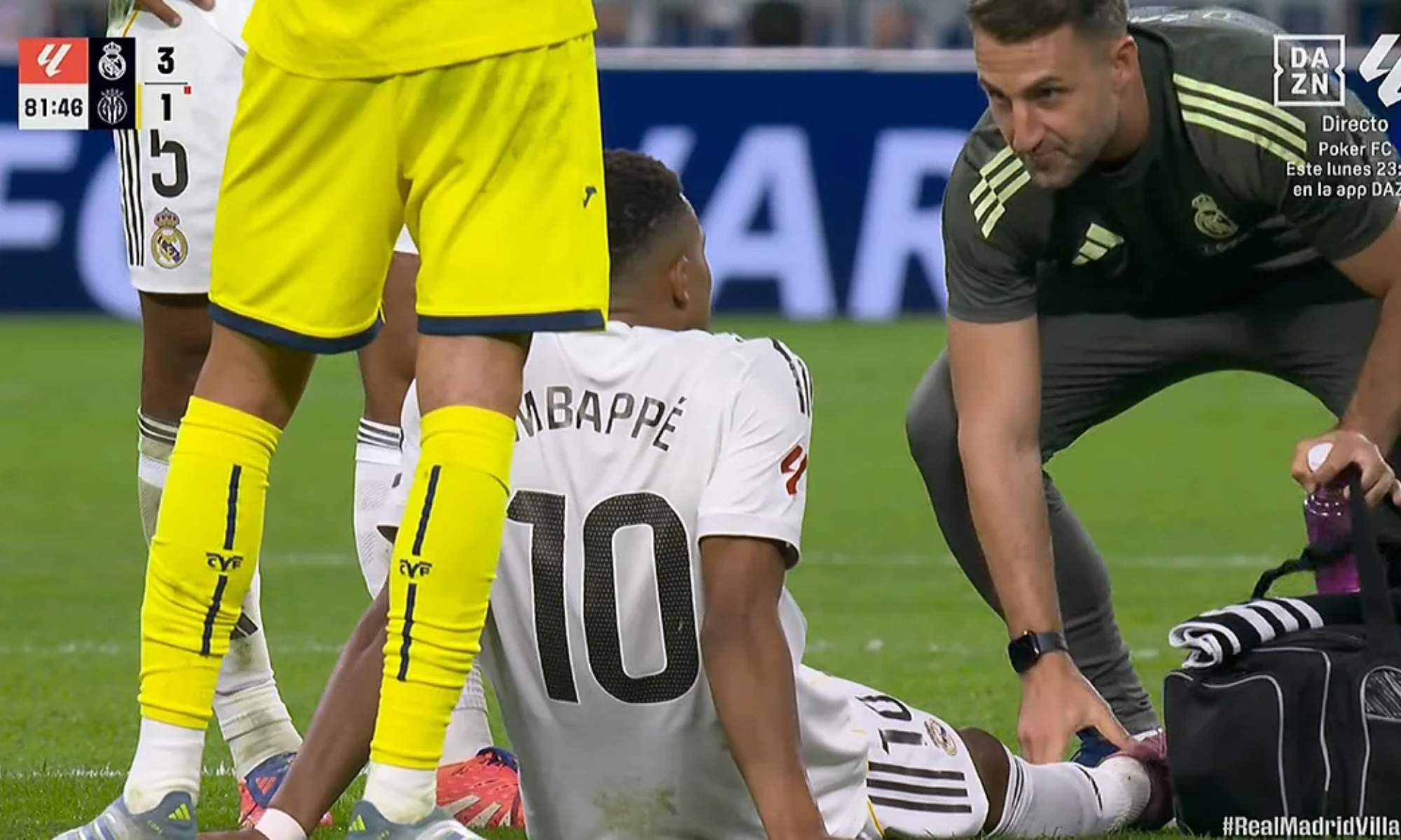 Alerta roja, Mbappé se marchó lesionado del tobillo: el tiempo que estará fuera