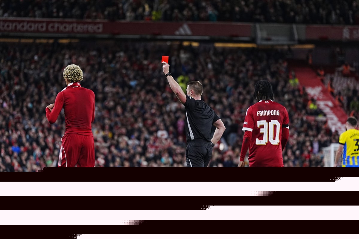 Liverpool boss Arne Slot fumes at Hugo Ekitike over ‘stupid’ red card