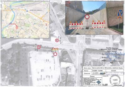 Uzavírka parkoviště v ulici Miřiovského od 3. do 7. srpna 2026