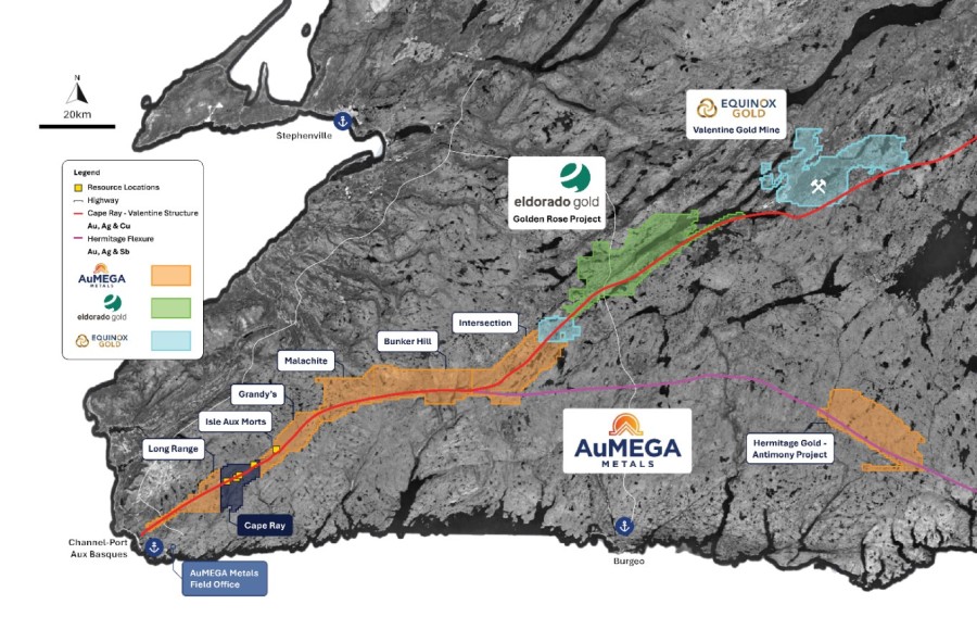 AuMEGA Metals Commences Diamond Drilling on Major Electromagnetic Target at Cape Ray