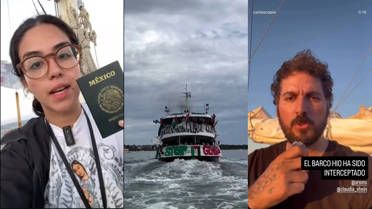 Piden repatriación inmediata de mexicanos interceptados por Israel en la Flotilla Global Sumud