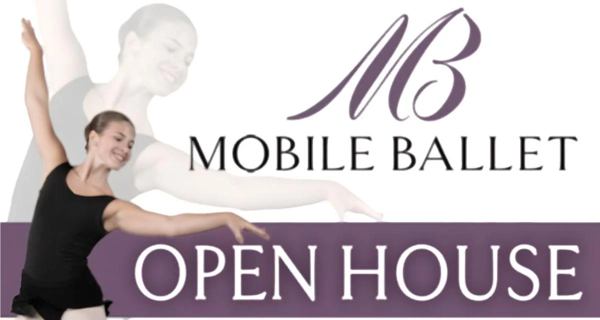 Mobile Ballet School Open House Set for Aug. 11 and 13, Classes Begin Aug. 17
