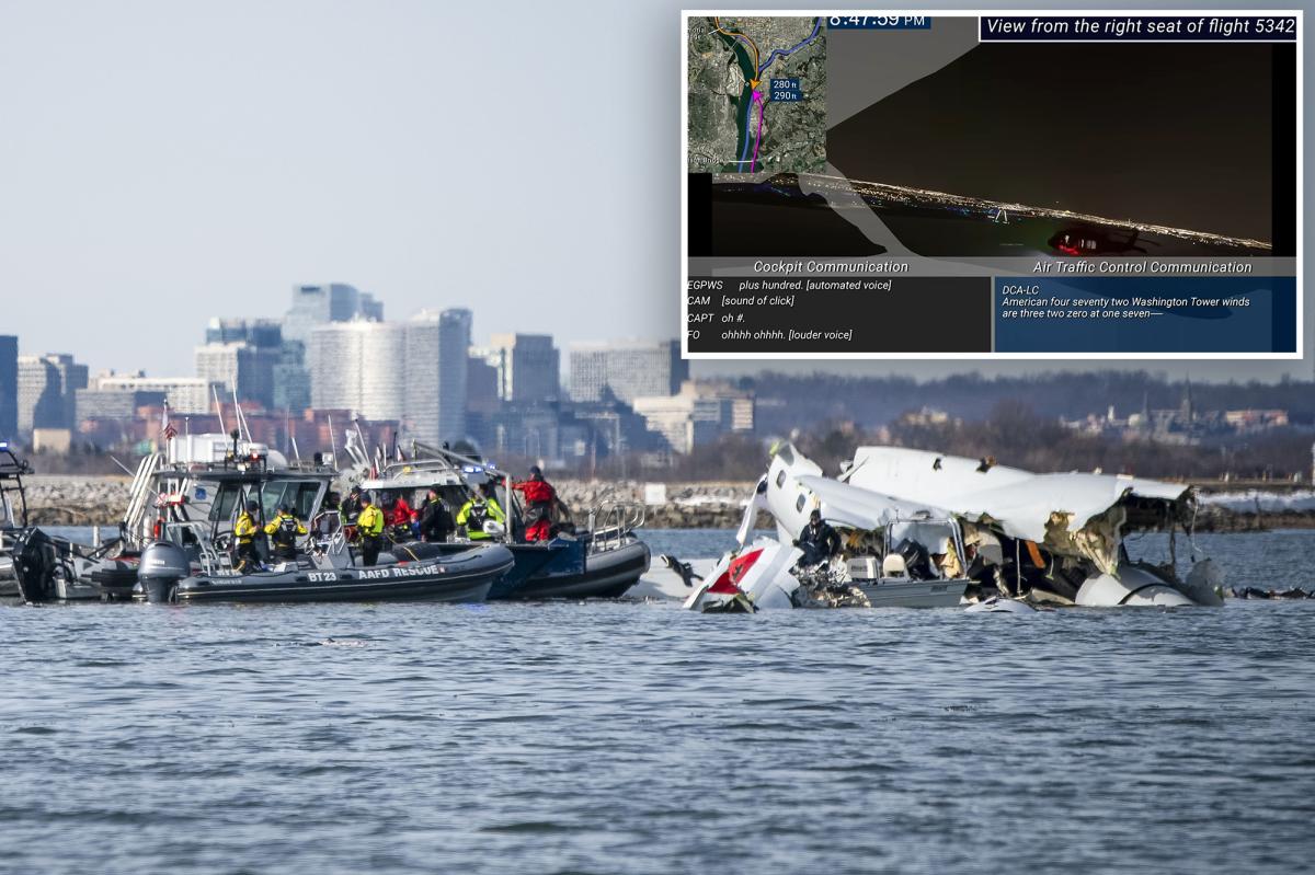 Heart-wrenching NTSB simulation shows pilots’ view in Reagan National mid-air crash that killed 67