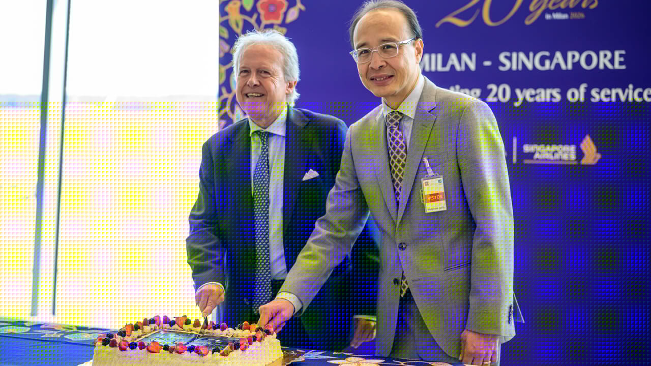 Singapore Airlines festeggia 20 anni di voli diretti tra Milano Malpensa e Singapore