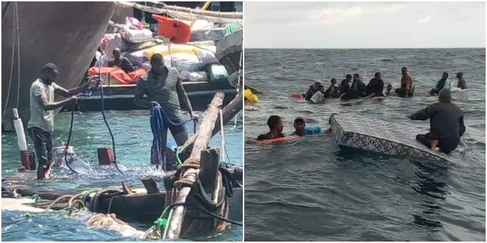 Kenya Navy Rescues 41 After Vessel Begins Taking on Water Off Kwale