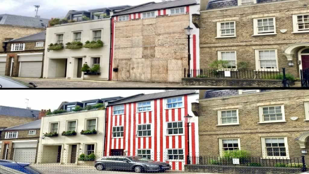 Comment on Red Striped House Covered Up by Striped House Demolished - resurrection soon? | YNUKtv