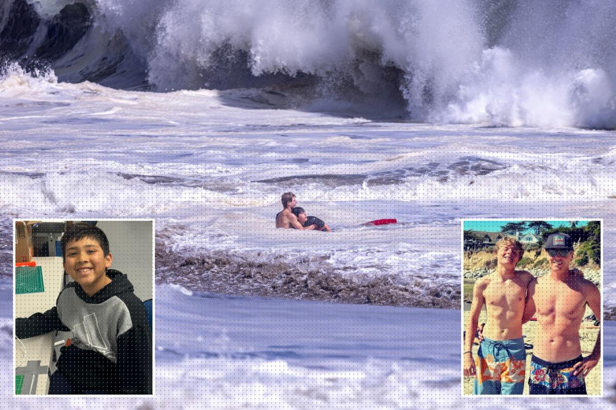 Dad of 10-year-old boy saved by heroic teen lifeguard speaks out on death-defying rescue