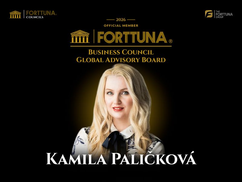 Kamila Paličková, Founder of Kamila Paličková, appointed as a Global Advisory Board Member of the Forttuna Business Council