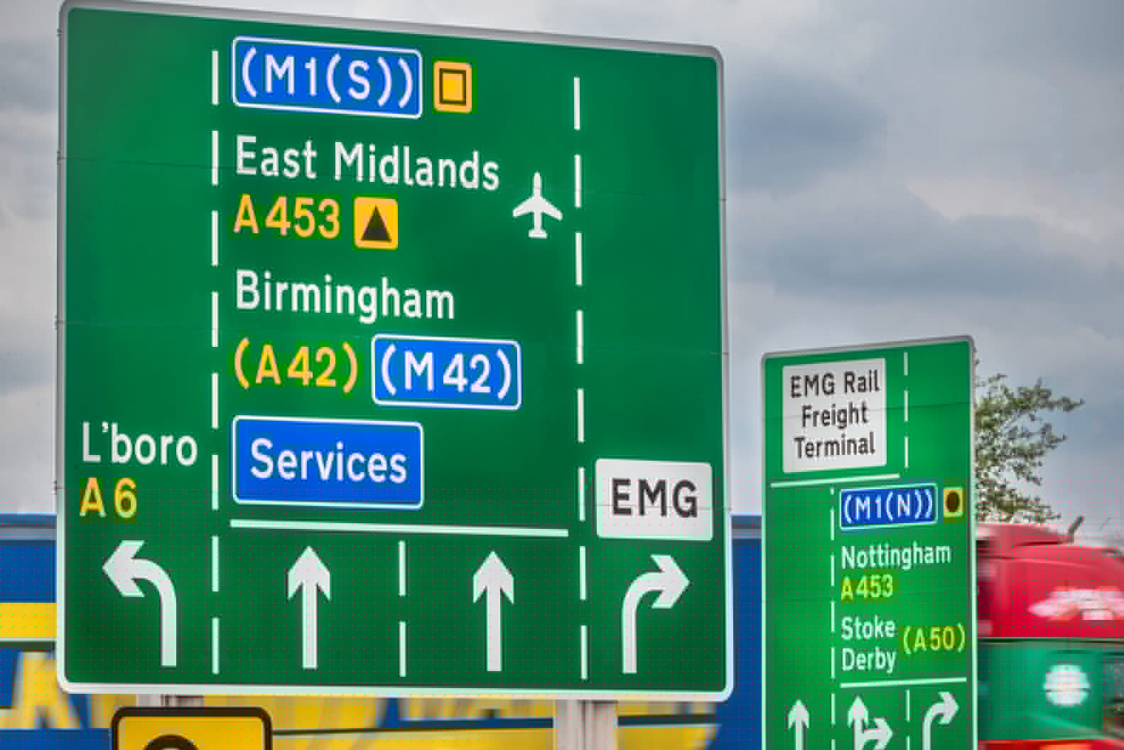 Updates: Severe delays car fire on A453 East Midlands Gateway