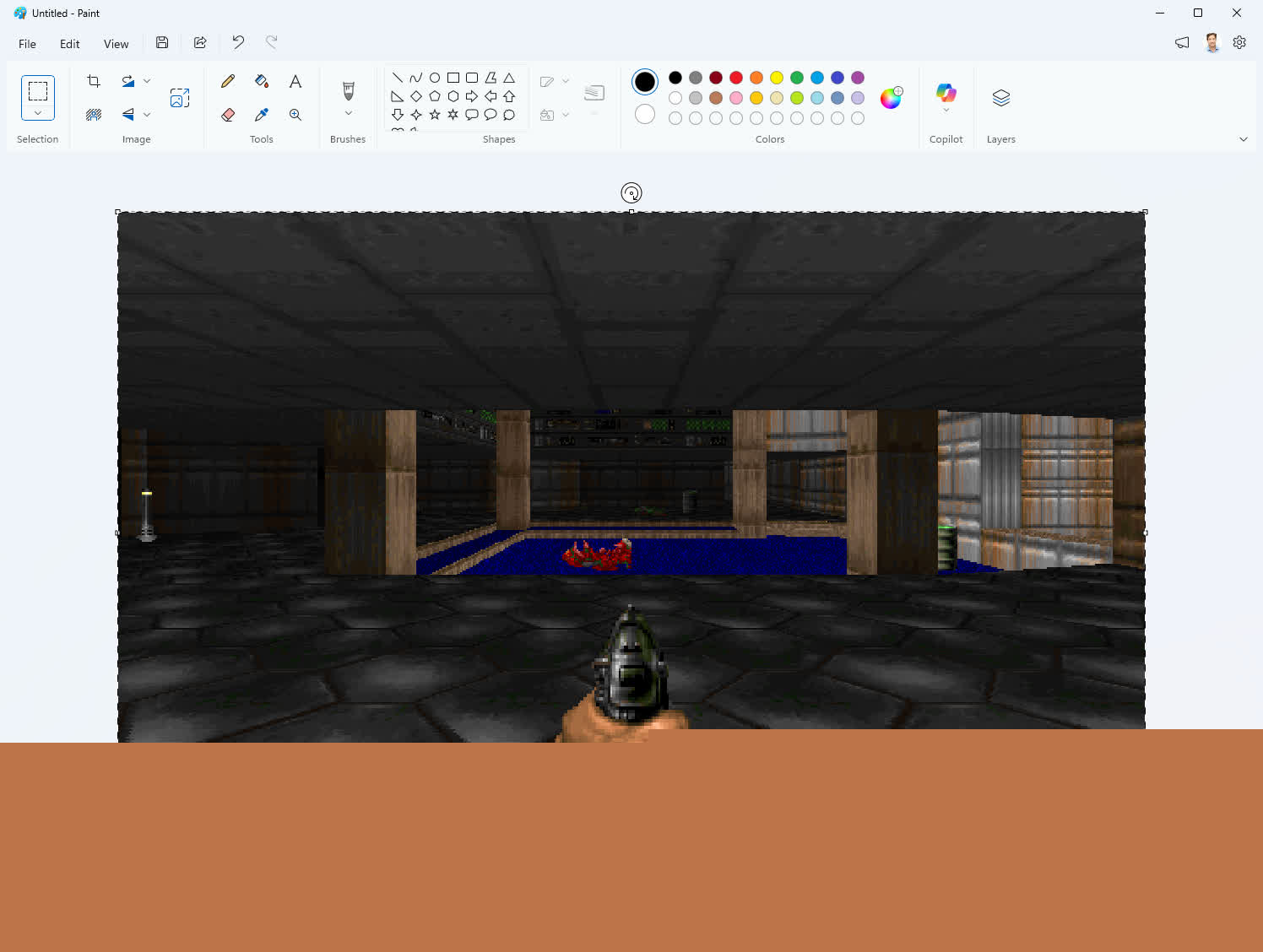 Doom now "runs" in Microsoft Paint thanks to a wildly inventive clipboard trick