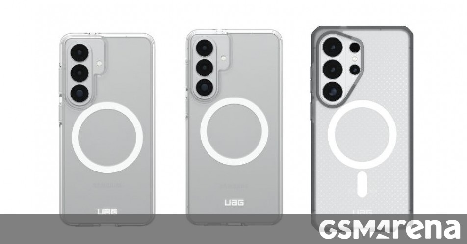 Galaxy S26 lineup design revealed via leaked magnetic case renders