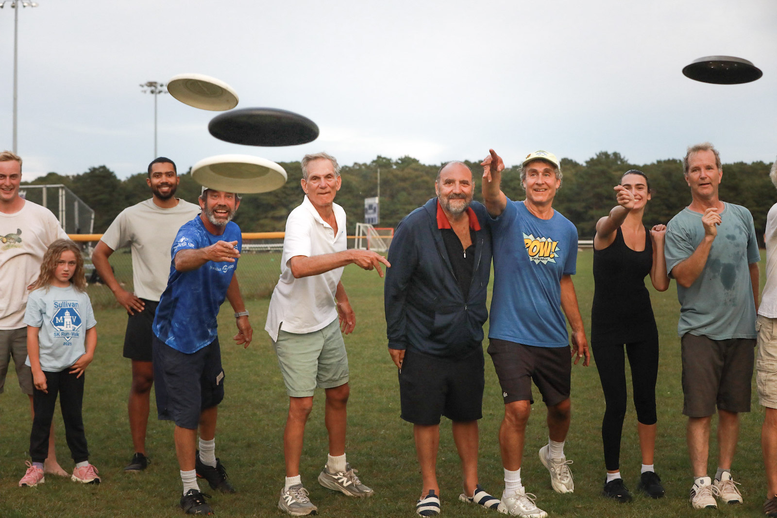 Ultimate Frisbee Founders Play Pick-Up Game on the Vineyard