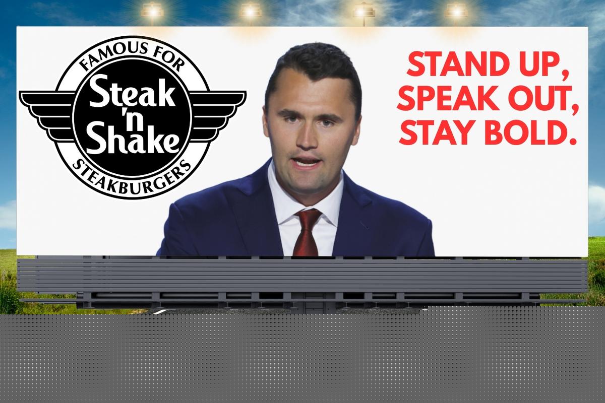 Georgia Steak ’n Shake Owner’s Charlie Kirk Billboard Sparks National Attention