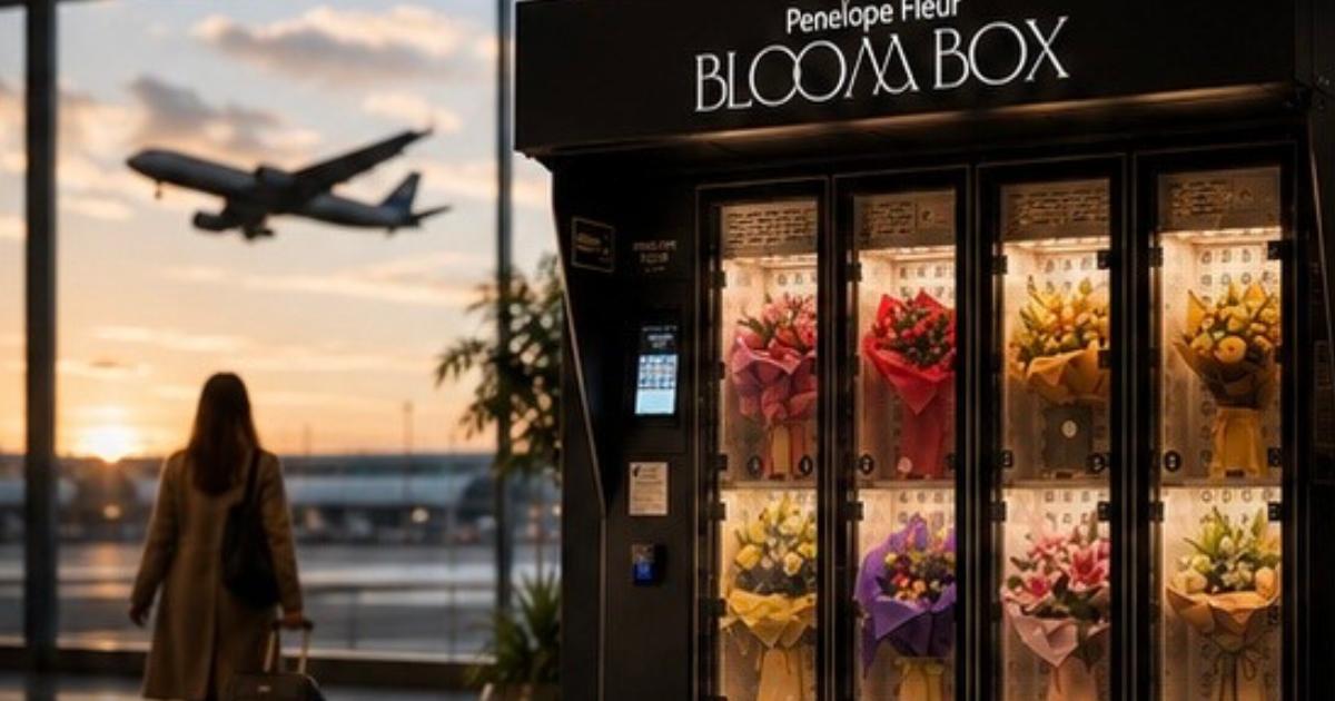 First flower vending machine opens at Edinburgh Airport