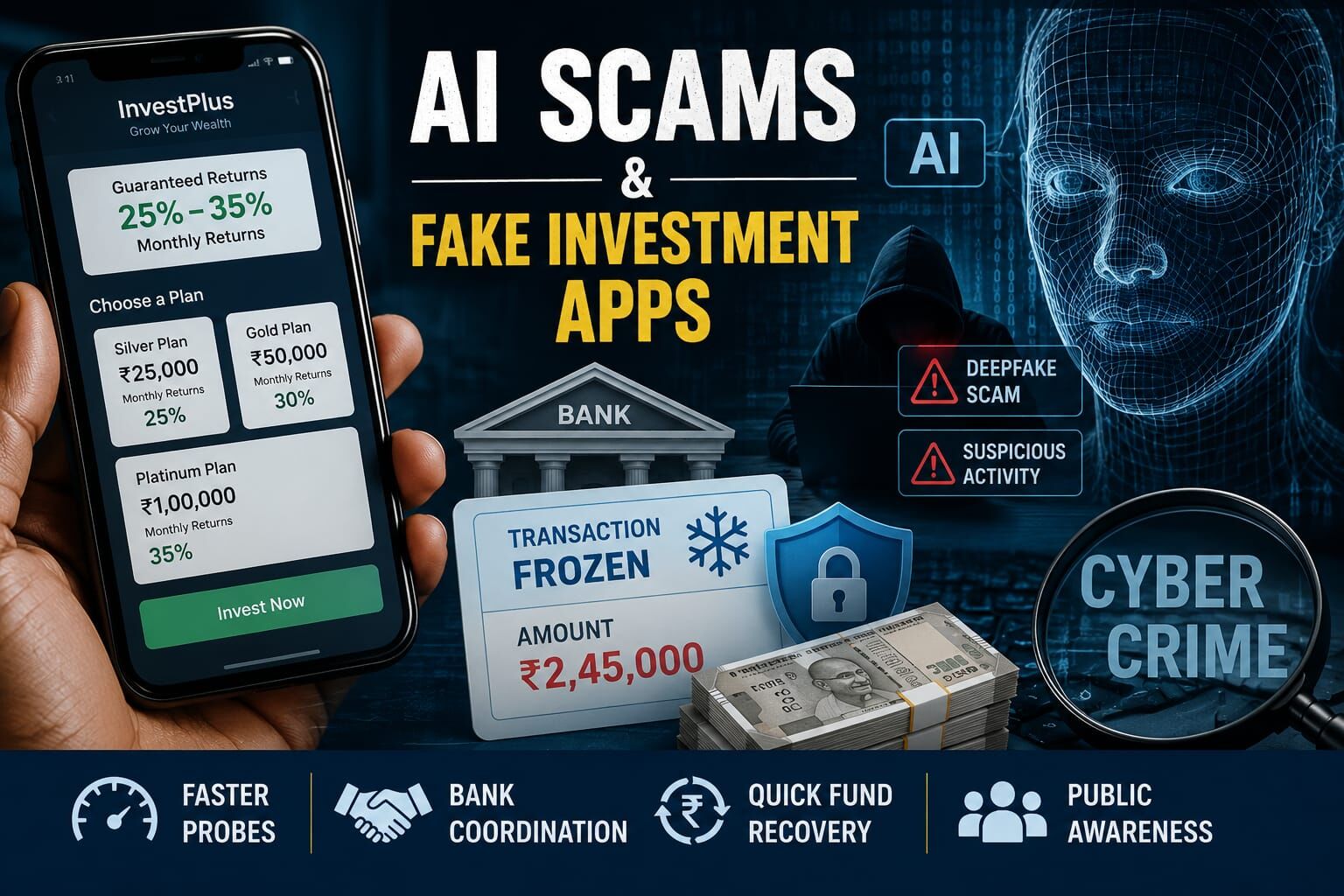 AI scams and fake investment apps raise fresh alarm in Hyderabad; cybercrime probes intensify